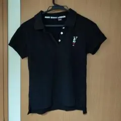 MARY QUANT LONDON ブラックポロシャツ 半袖