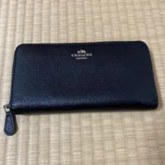 只*す様 COACH ブラック レザー 長財布