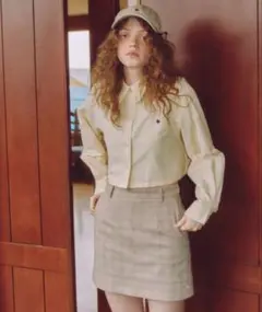Heather POLO コラボ　　アソートショートシャツ　イエロー