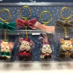 ダッフィー＆フレンズ　キーチェーン　ディズニーシー　クリスマス　2022年