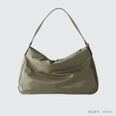 オリーブグリーン 合成皮革 トートバッグ　ユニクロ