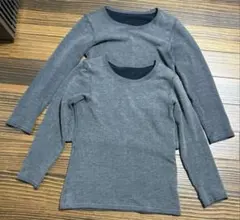 UNIQLO ヒートテック 超極暖 レディース 長袖 Lサイズ×２枚 グレー