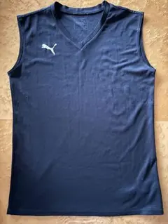 Puma ノースリーブタンクトップ 黒　メンズ　キッズ　タンクトップ
