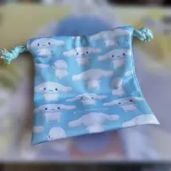 キャラクター ポーチ 水色