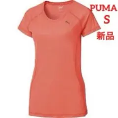 PUMA オレンジ Vネック Tシャツ 半袖