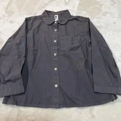 MHL. マーガレットハウエル丸襟 長袖シャツ チャコールグレー Iのサムネイル
