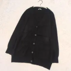 美品✨シネマクラブ Vネックカーディガン 黒 LL 大きいサイズ ゆるだぼ