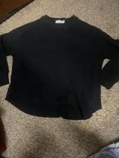 Chai closet 黒 ワッフル　トレーナー FREEサイズ