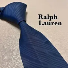 ラルフローレン　ネクタイ　ストライプ ドット　チェック　ネイビー　紺色