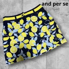 美品！　and per se レモン柄　スカート　Mのサムネイル