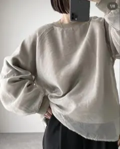 laulea購入♡オーガンジーレイヤードプルオーバー