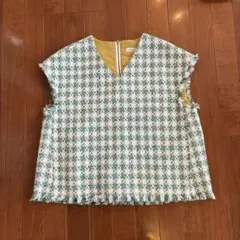 ナノユニバース　ベスト　グリーン　ツィード