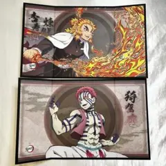 鬼滅の刃 ミニ屏風コレクション 렌고쿠 쿄쥬로 猗窩座 セット