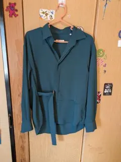 tk.takeo kikuchi とろみシャツ グリーン