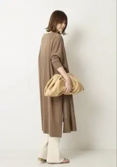 MUSE de Deuxieme Classe　Vネック ロングカーディガン