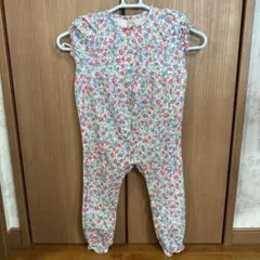 konges sloejdベビー ロンパース 花柄 フリル