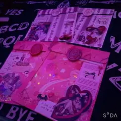 おすそ分け封筒4枚セット☠︎バレンタインデザイン　チョコ　ハート　女の子　可愛い系