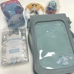 サンリオ シナモロール トレーディングカード用ホルダー ➕おまけグッズ4点