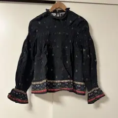 Rodeo Crowns 長袖 ブラウス フリルネックのサムネイル