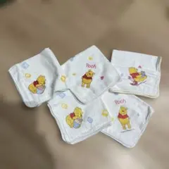 ★ 곰돌이 푸 5피스 거즈 타월 손수건 세트