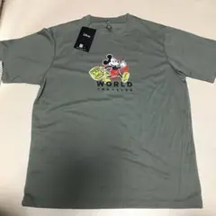 ディズニー ミッキーマウス ワークマン Tシャツ XXL ドライ カーキ 新品
