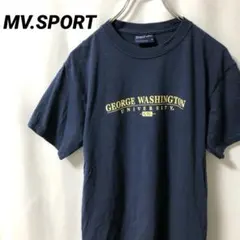 N-4856 MV.SPORT アメリカ古着 カレッジロゴ Tシャツ S