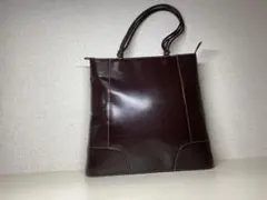 ダークブラウン レザー ショルダーバッグ