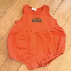 【値下げ】古着 bebe ロンパース カバーオール オレンジ かぼちゃパンツ
