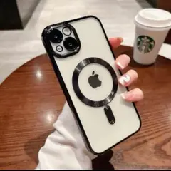 iPhone15 クリアケース　ソフトケース　磁気　Qi　ワイヤレス　マグセーフのサムネイル