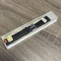 未使用 mimosa 腕時計 ベルト メンズ 17mm ブラック レザー 日本製