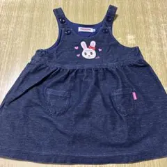 miki HOUSE うさぎ デニムワンピース Fのサムネイル