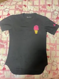アイスクリームプリント Tシャツ ブラック