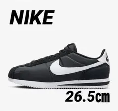 Nike ブラック/ホワイト スニーカー　ナイキ コルテッツ テキスタイル　黒