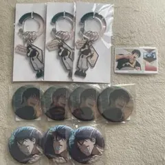 呪術廻戦 ファンパレくじ 懐玉玉折 伏黒甚爾 缶バッジ カラビナ 特典