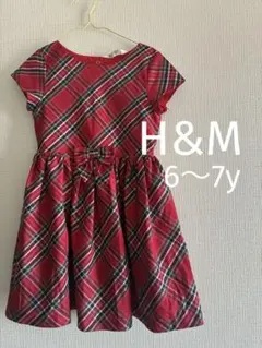 H&M チェックワンピース