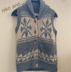 セール❗️ウール100% niko and...  カウチンベスト