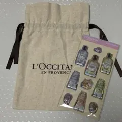 【非売品】L'OCCITANE ロクシタン ウォーターシール　巾着バッグ付きのサムネイル