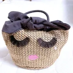 ajolieアジョリー刺繍かごバッグa-jolie