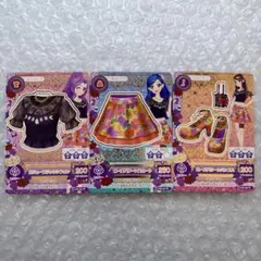 アイカツ　ビジューブラックシフォン　ローズパターンスカート