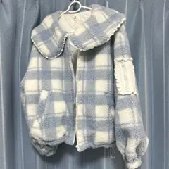 merry jenny ボアジャケット 水色