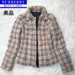 専用！！バーバリーブルーレーベル 中綿ジャケット ノバチェック リバーシブル L