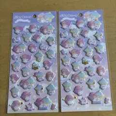 ぷくっとシール　リトルツインスターズ2枚セット