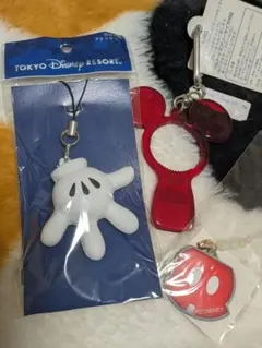 TOKYO DISNEY RESORT レトロミッキーストラップ3点セット