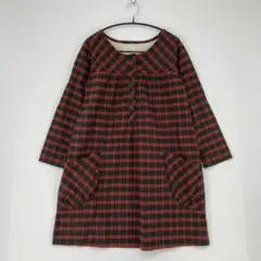 Sunny clouds サニークラウズ チェック柄ワンピース 長袖