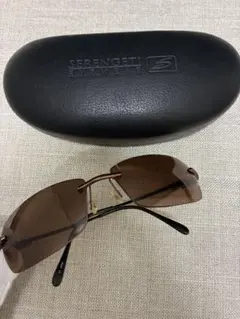 SERENGETI ブラウン サングラス ケース付き