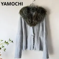 マッサバルド】カシミヤ シルバーフォックスファー付き ロング丈コート