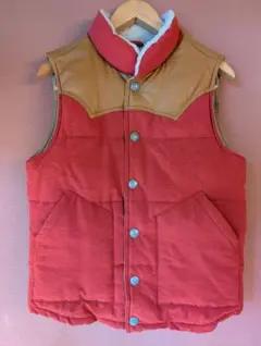 レザーベスト Union Station メンズ·ビギ　ボア付