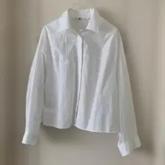 m*i様 UNIQLO Cコクーンシャツ白