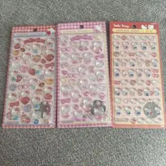 ボンボンドロップシール 正規品 キティ 赤　ピンク ミニ　セット サンリオ