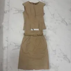 FOXEY ベージュ スカートセットアップ 38